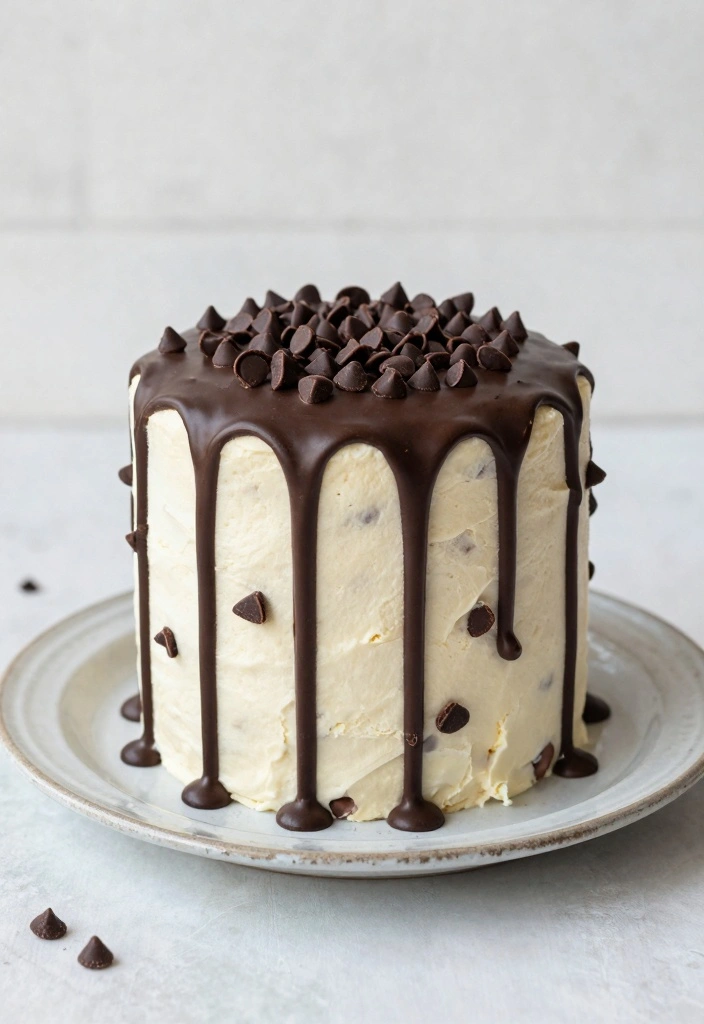 10 Vanilla Cake Recipes for Light Fluffy Classic Sweetness - 6. Chocolate Chip Vanilla Cake