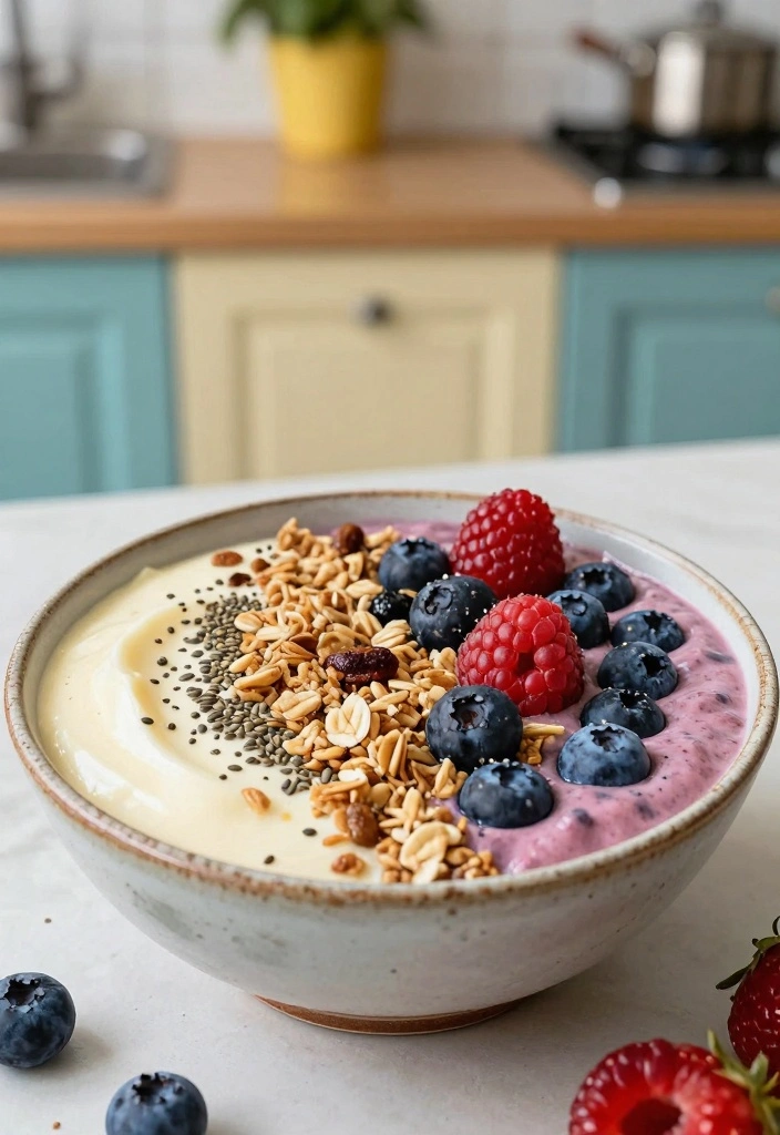 10 Vanilla Dessert Recipes for Light Sweet Classic Flavor - 7. Vanilla Berry Smoothie Bowl