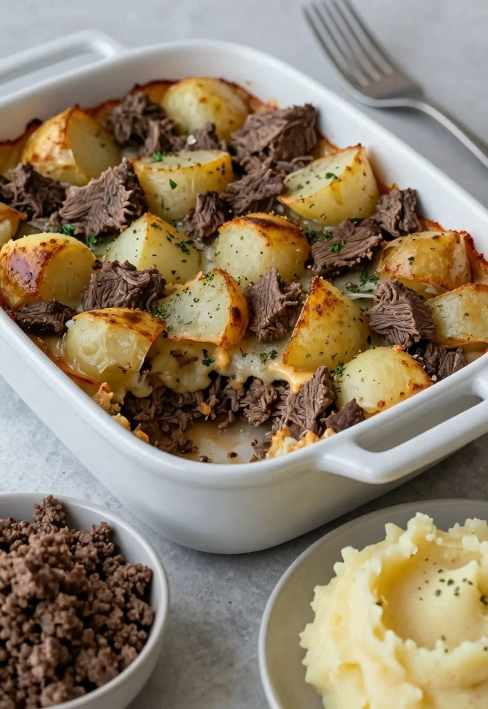 10 White Baking Dish Recipes for Warm Comforting Baked Meals - 3. Hearty Beef and Potato Casserole
