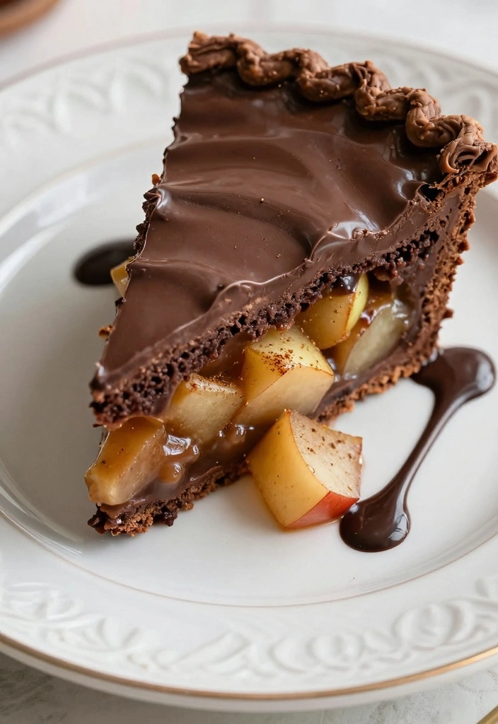 12 Apple Pie Recipes for Warm Classic Spiced Comfort 111 12 Apple Pie Recipes for Warm Classic Spiced Comfort - 11. Chocolate Apple Pie