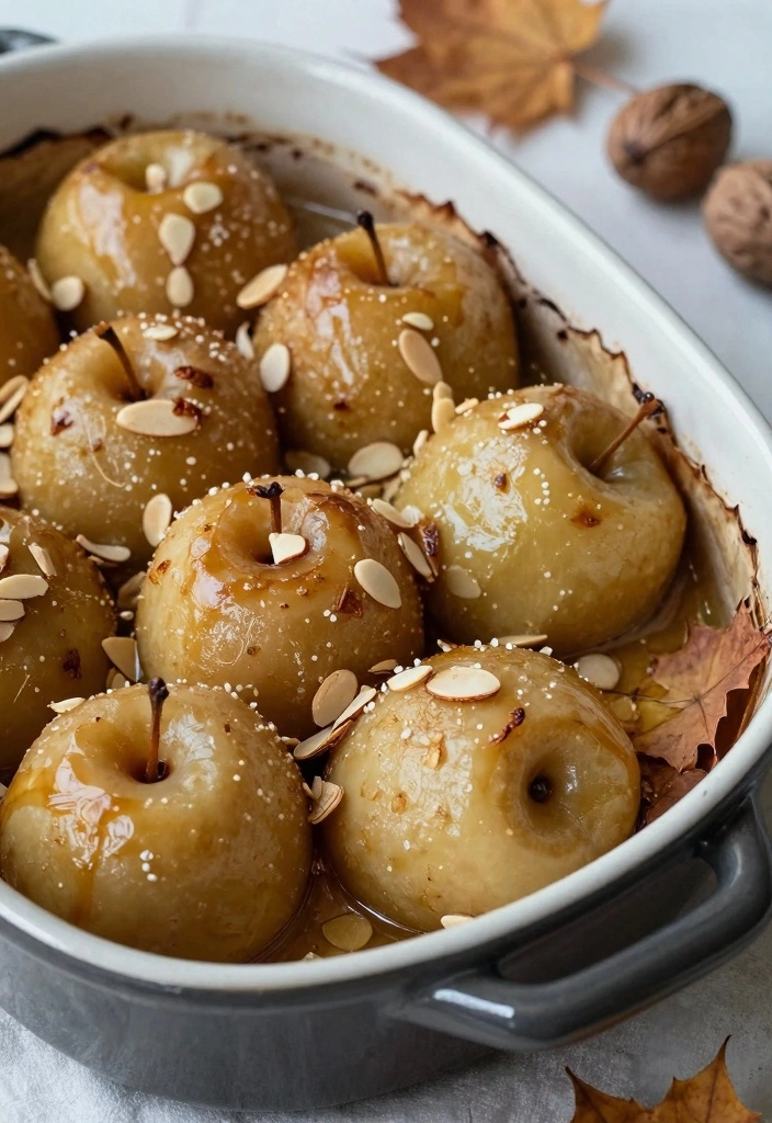 12 Baked Apple Recipes for Cozy Warm Seasonal Desserts - 3. Maple Almond Baked Apples