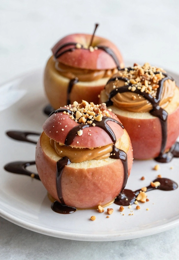 12 Baked Apple Recipes for Cozy Warm Seasonal Desserts - 4. Peanut Butter Stuffed Baked Apples