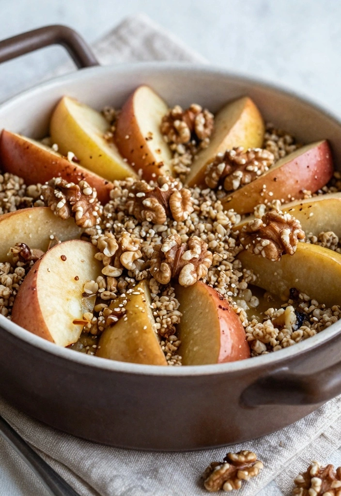 12 Baked Apple Recipes for Cozy Warm Seasonal Desserts - 9. Apple and Quinoa Bake