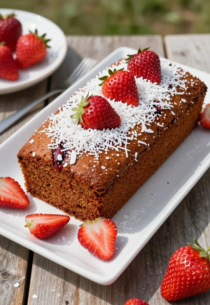 12 Cake Loaves Recipes for Moist Sweet Sliceable Treats 8. Strawberry Coconut Cake Loaf