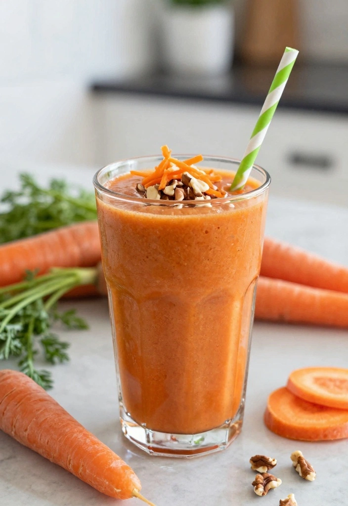 12 Carrot Cake Recipes for Warm Spiced Soft Delicious Flavor - 10. Carrot Cake Smoothie