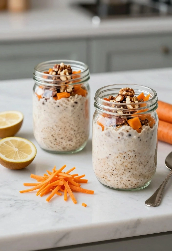 12 Carrot Cake Recipes for Warm Spiced Soft Delicious Flavor - 6. Carrot Cake Overnight Oats