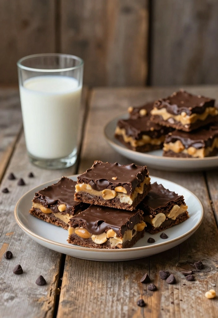 12 Chocolate Chip Dessert Recipes for Classic Rich Chocolate Flavor - 11. Chocolate Chip Peanut Butter Bars