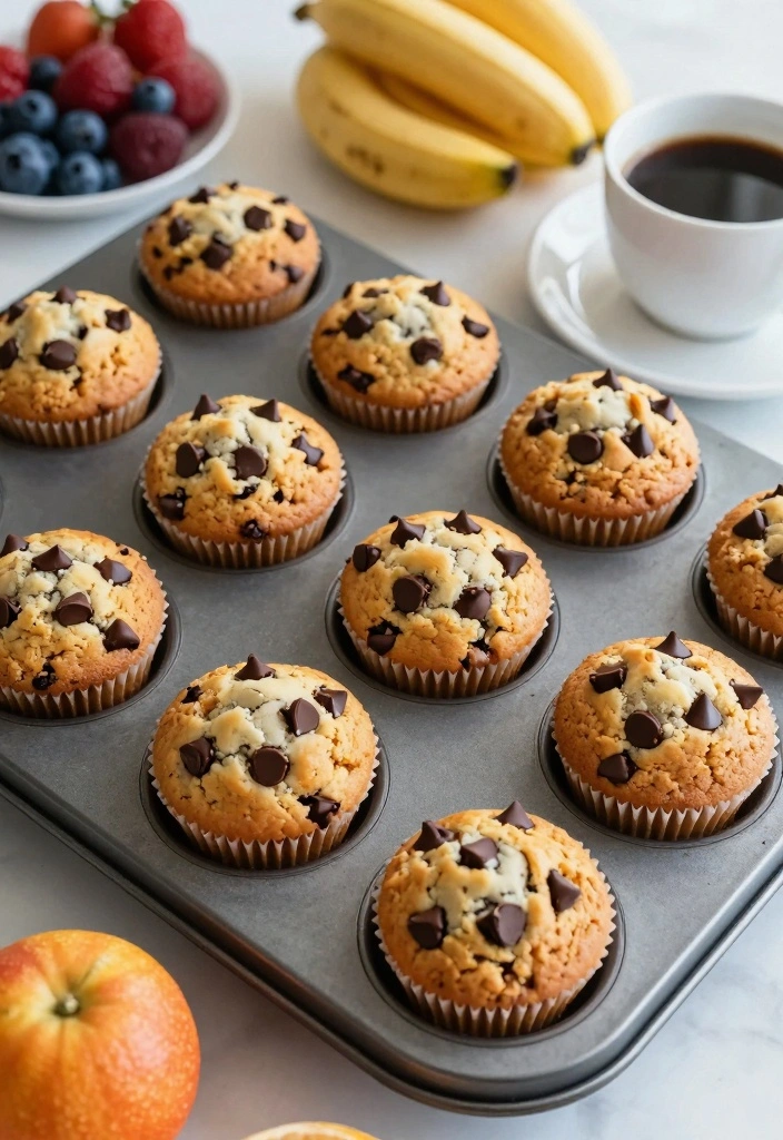 12 Chocolate Chip Dessert Recipes for Classic Rich Chocolate Flavor - 3. Gluten-Free Chocolate Chip Muffins