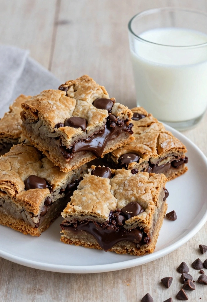 12 Chocolate Chip Dessert Recipes for Classic Rich Chocolate Flavor - 4. Chocolate Chip Blondies with a Twist