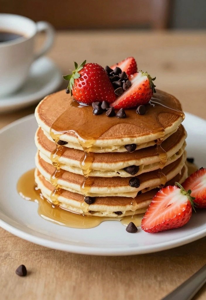 12 Chocolate Chip Dessert Recipes for Classic Rich Chocolate Flavor - 6. Chocolate Chip Pancakes