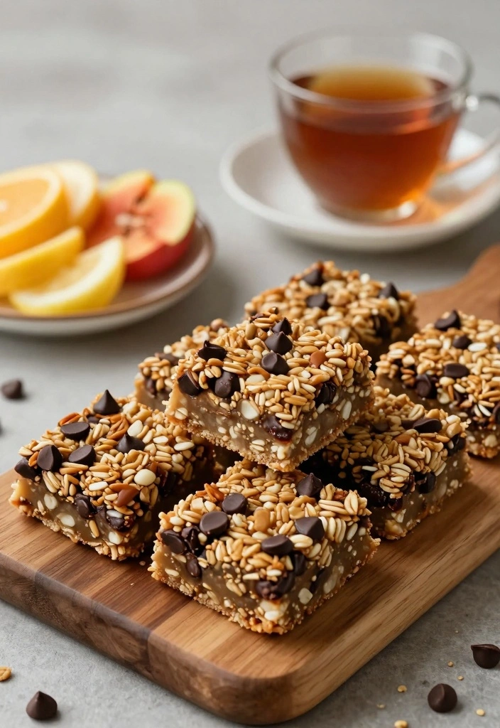 12 Chocolate Chip Dessert Recipes for Classic Rich Chocolate Flavor - 8. Chocolate Chip Granola Bars