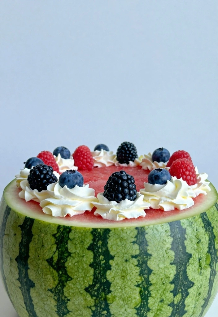 12 Fruit Filled Cake Recipes for Moist Bright Fresh Flavor - 10. Watermelon Cake