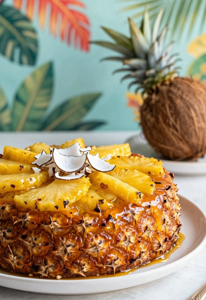 12 Fruit Filled Cake Recipes for Moist Bright Fresh Flavor - 2. Pineapple Coconut Upside-Down Cake