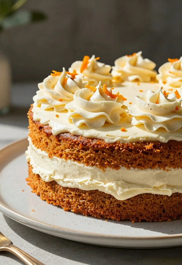 12 Fruit Filled Cake Recipes for Moist Bright Fresh Flavor - 7. Orange Carrot Cake