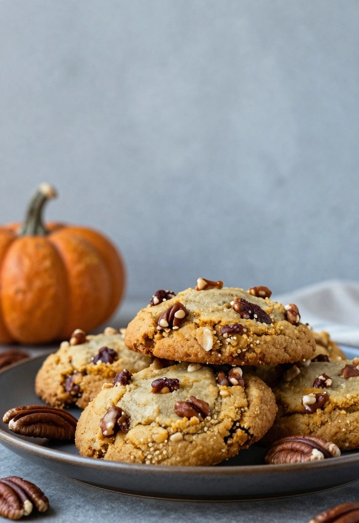12 Winter Cookie Recipes for Cozy Spiced Cold Weather Treats 89 12 Winter Cookie Recipes for Cozy Spiced Cold Weather Treats - 9. Pumpkin Spice Pecan Cookies