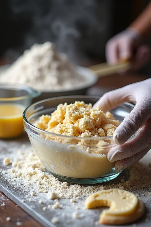 adjust liquids reduce flour rest dough
