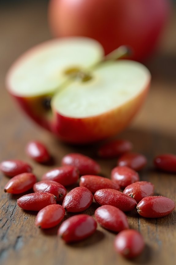 amygdalin in seeds deadly when chewed