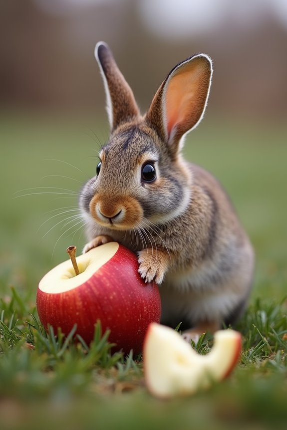 apples exceed rabbit digestibility limits