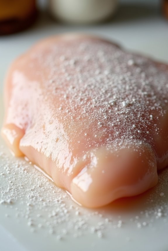 baking soda tenderizes and moistens chicken