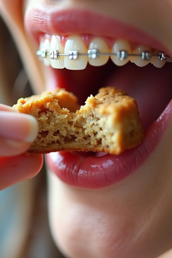 break cookies into bite sized pieces