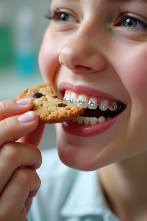 brushing after treats protects braces