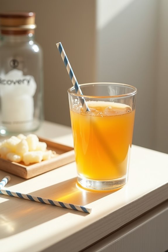 carbonation hinders healing avoid alcohol