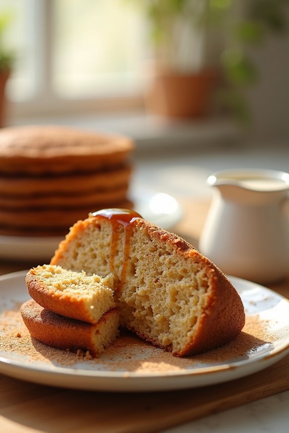 cinnamon sugar pancake cake bake
