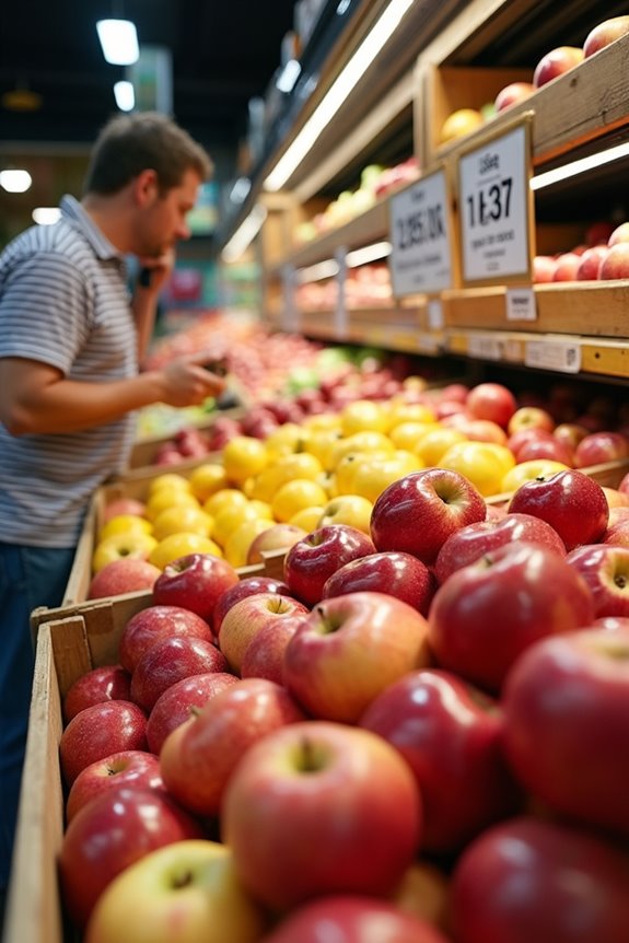 competition and seasonal price shifts in apples