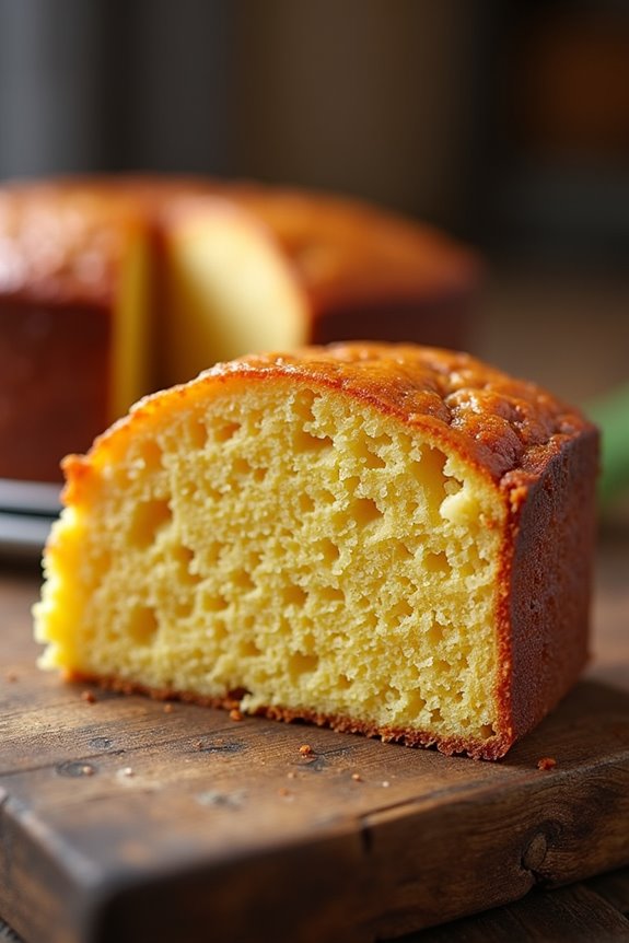 cornbread cake like tender crumb