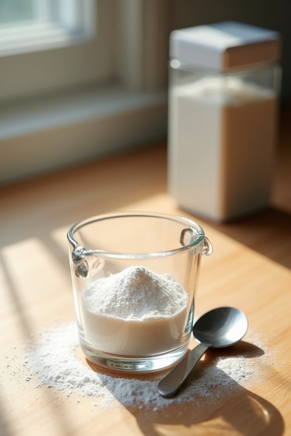 cornstarch aids not replaces leavening