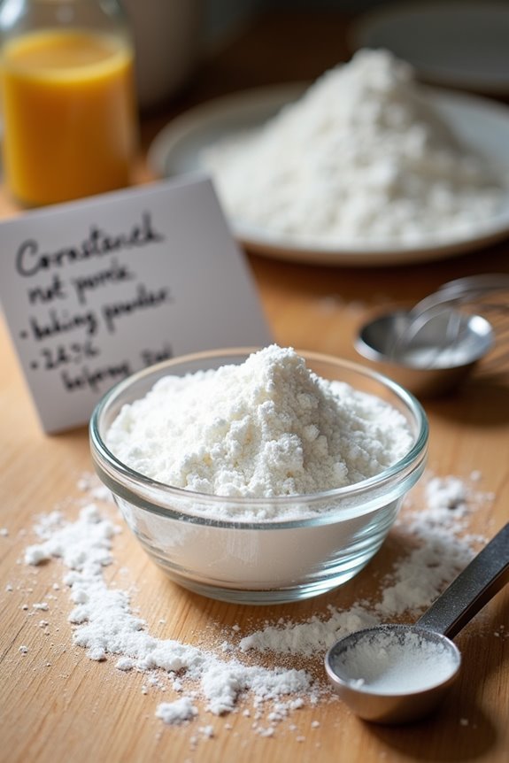 cornstarch tender not leavened