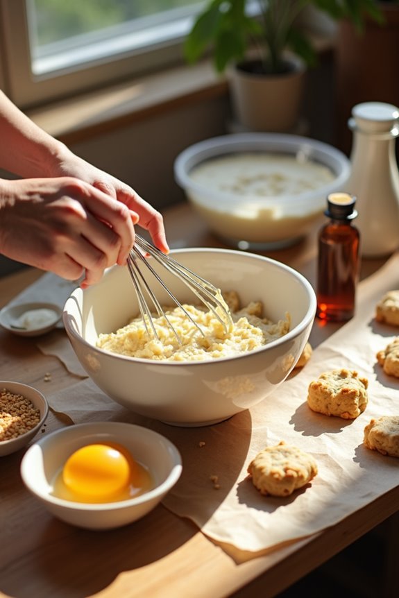 creamed butter sugar traps air eggs structure