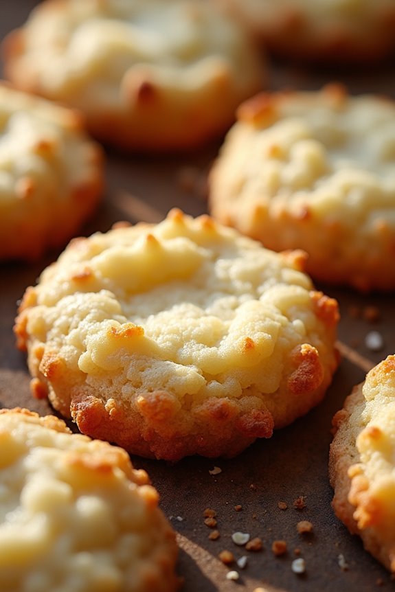creamy structured cookies with chewy center