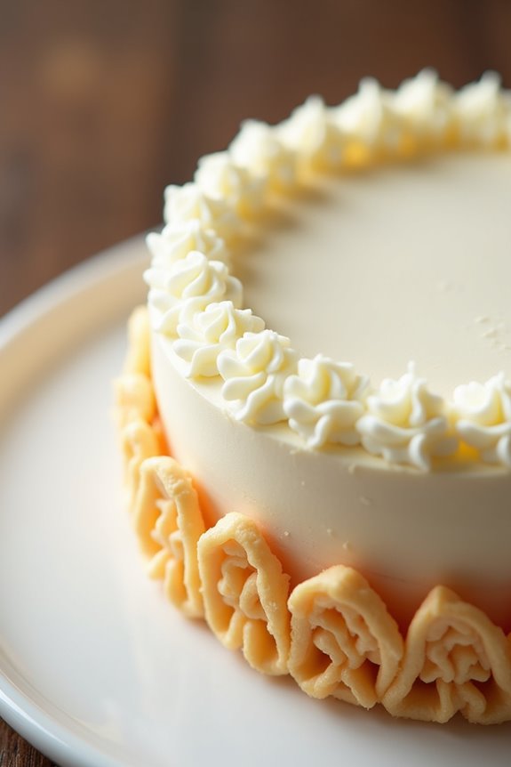 crispy exterior creamy core whipped topping
