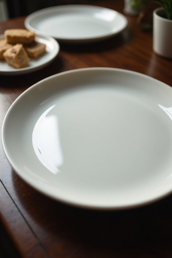 dessert plates smaller portioned