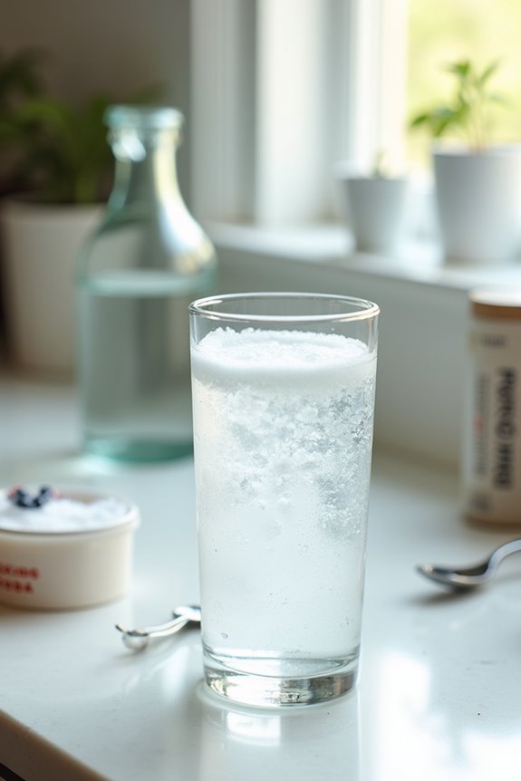 dissolve baking soda drink slowly