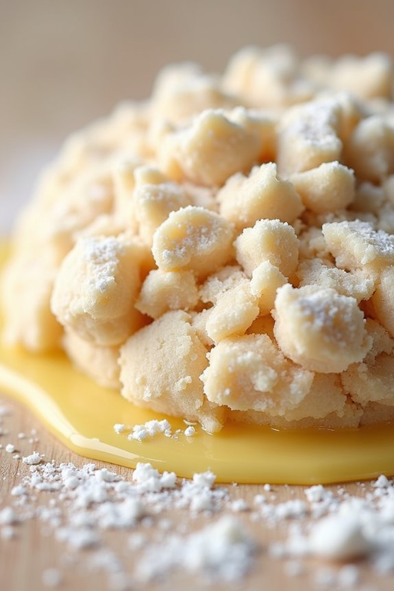 fat coats flour binds dough