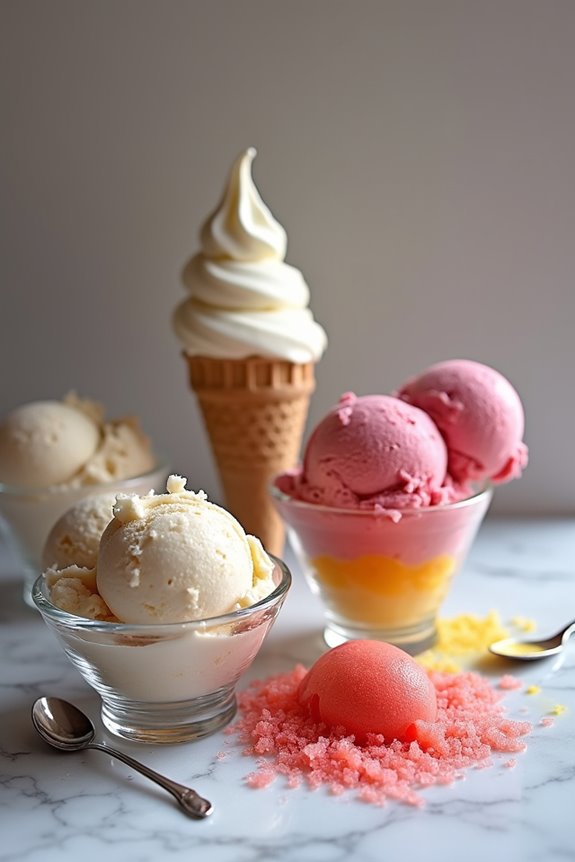 gelato s richness airier softness sorbet and granita diversity