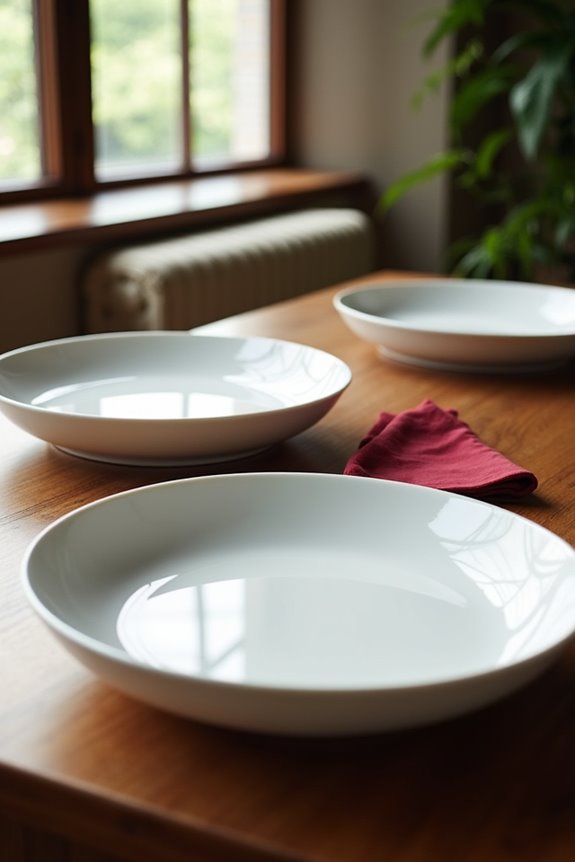 large plates generous slices shine