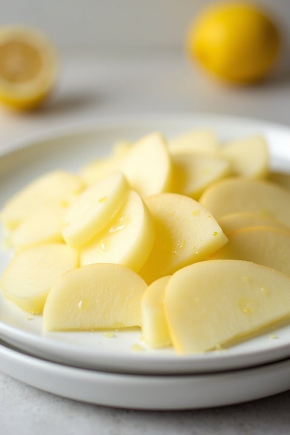 How You Can Eat Apples With Braces Safely 5 lemon water dip preserves apple slices