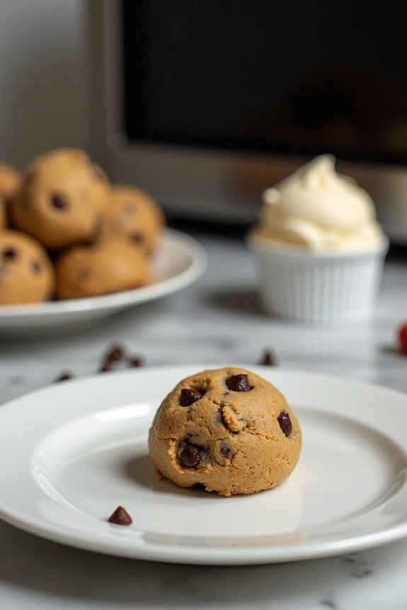 microwave cookies with ice cream