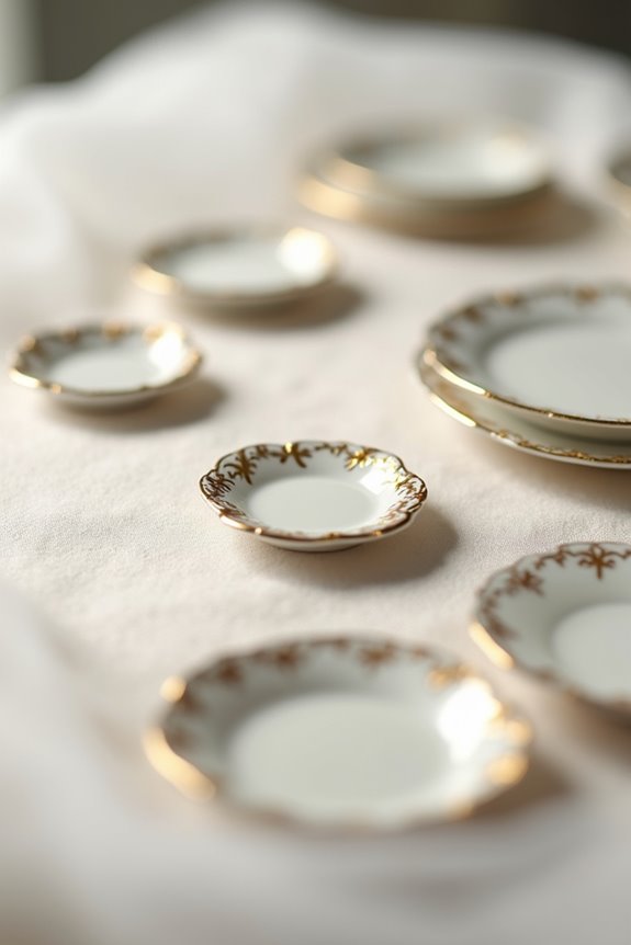 miniature plates for petit fours