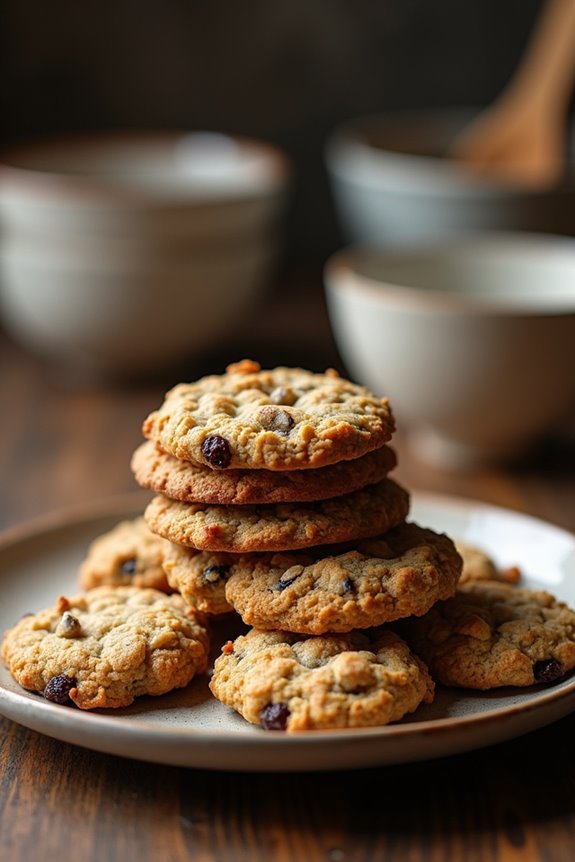 oatmeal vs chocolate chip similar but fiber