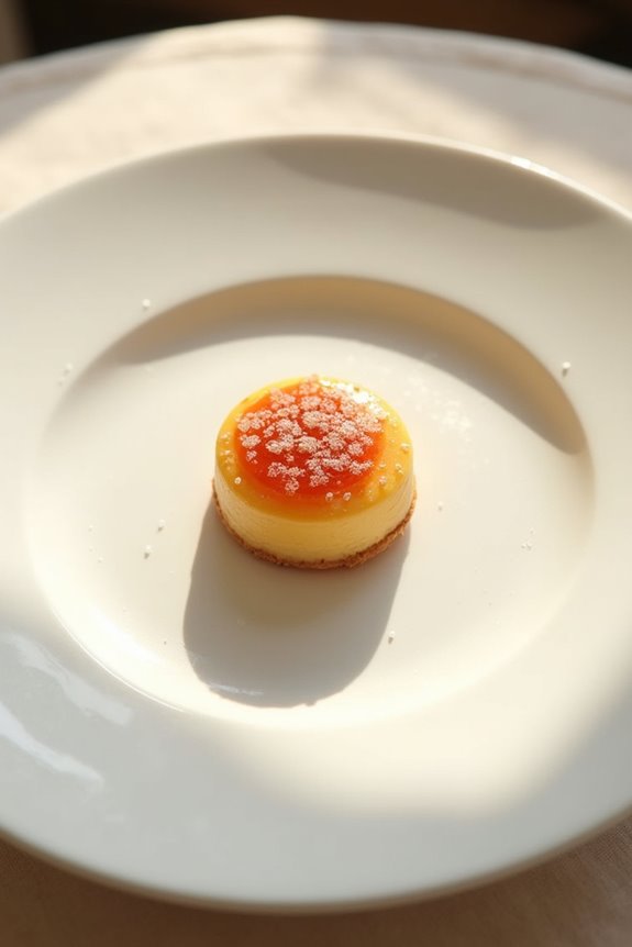 plate size shapes dessert presentation