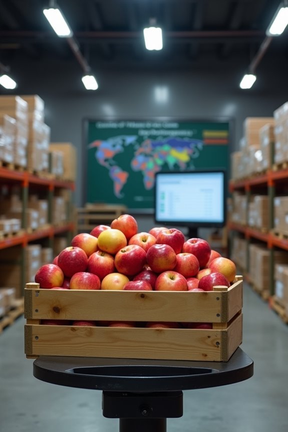 regional apple supply chain costs
