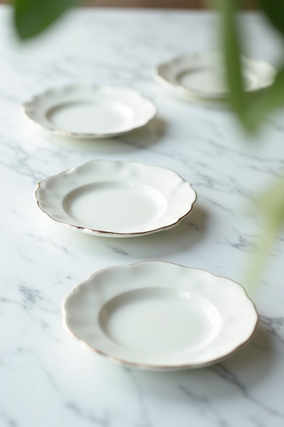 small 6 inch dessert plates elegance