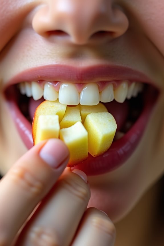 How You Can Eat Apples With Braces Safely 6 small apple pieces protect braces