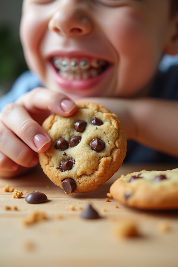 soft cookies protect braces from damage