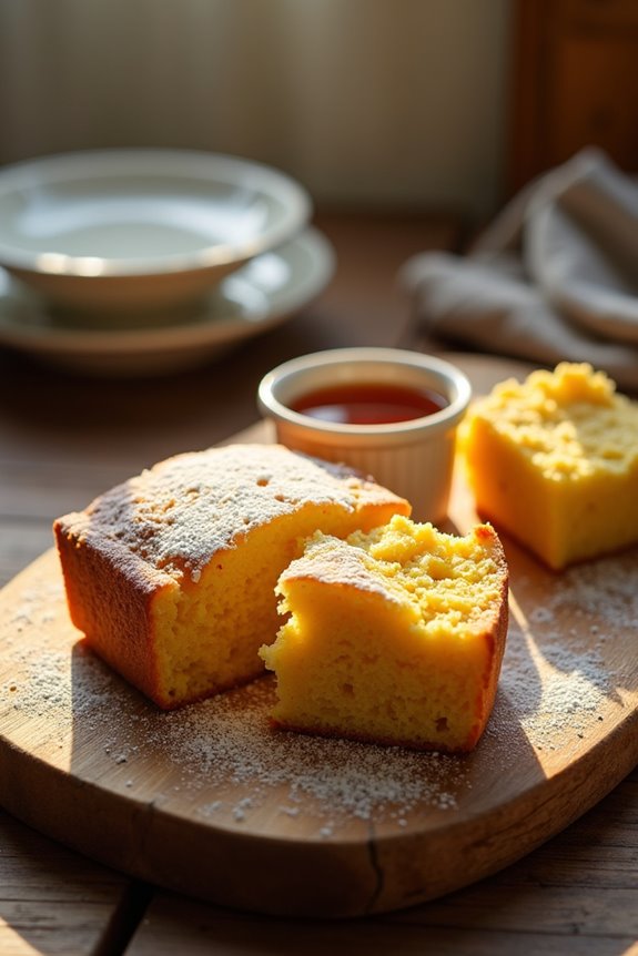 sugar molasses sweetened cornbread balance