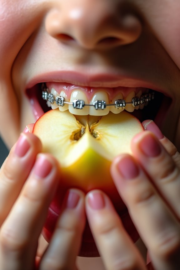 How You Can Eat Apples With Braces Safely 3 thin quarter inch apple slices